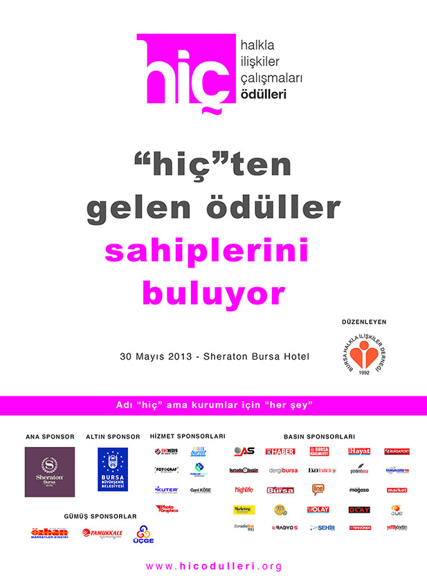 İlan_HİÇ Ödülleri